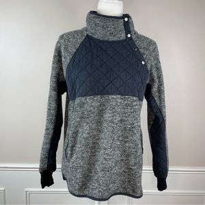 Abercrombie & Fitch Asymmetrical Snap-Up Fleece. SZ:S